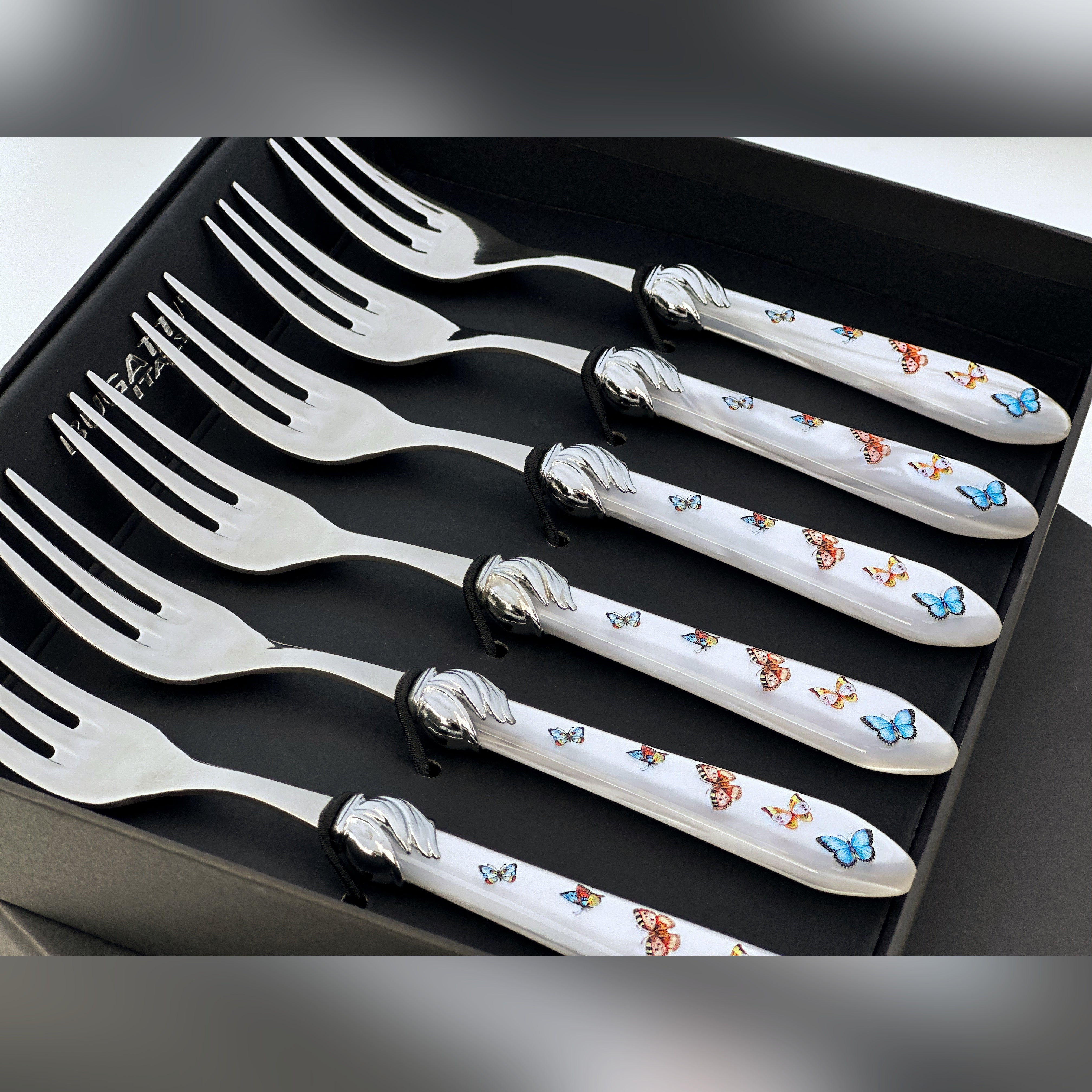 Falabella Butterflies Cocktail Fork Set
