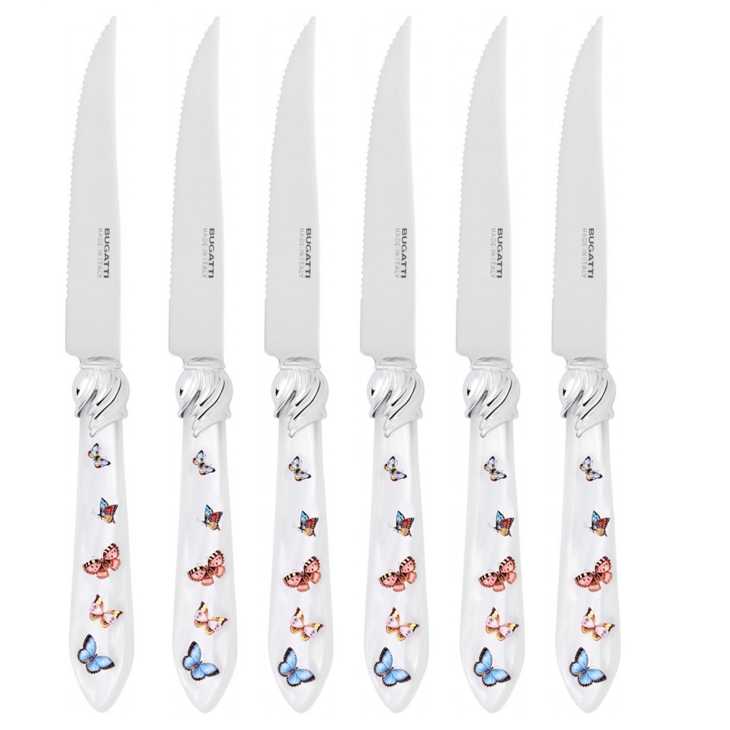 Falabella Butterflies Steak Knife Set in gift box