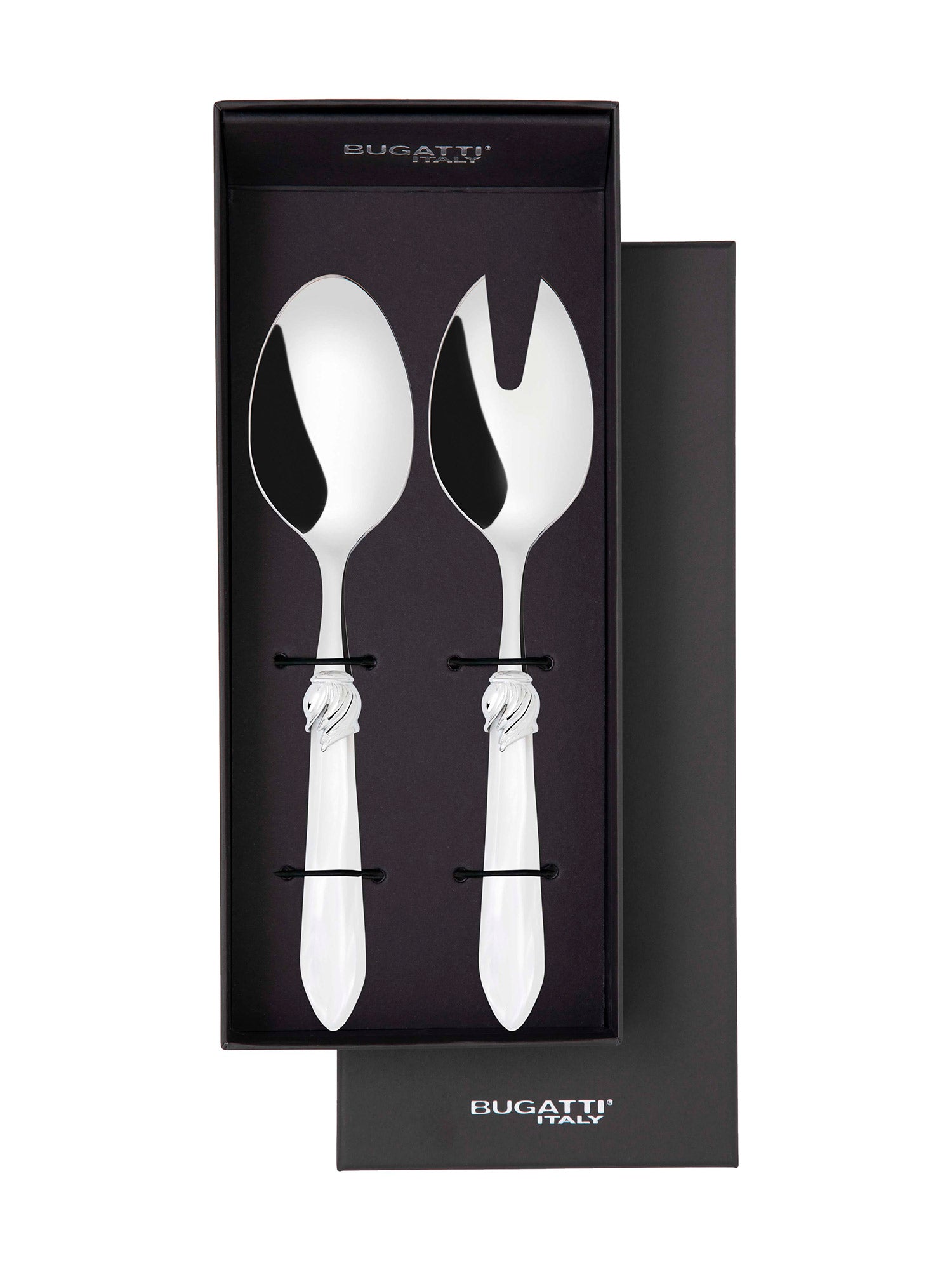 Falabella Brilliant 2 Piece Salad Servers - White