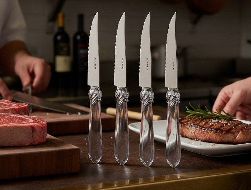 Falabella Brilliant 6 Piece Steak knife Set - Clear