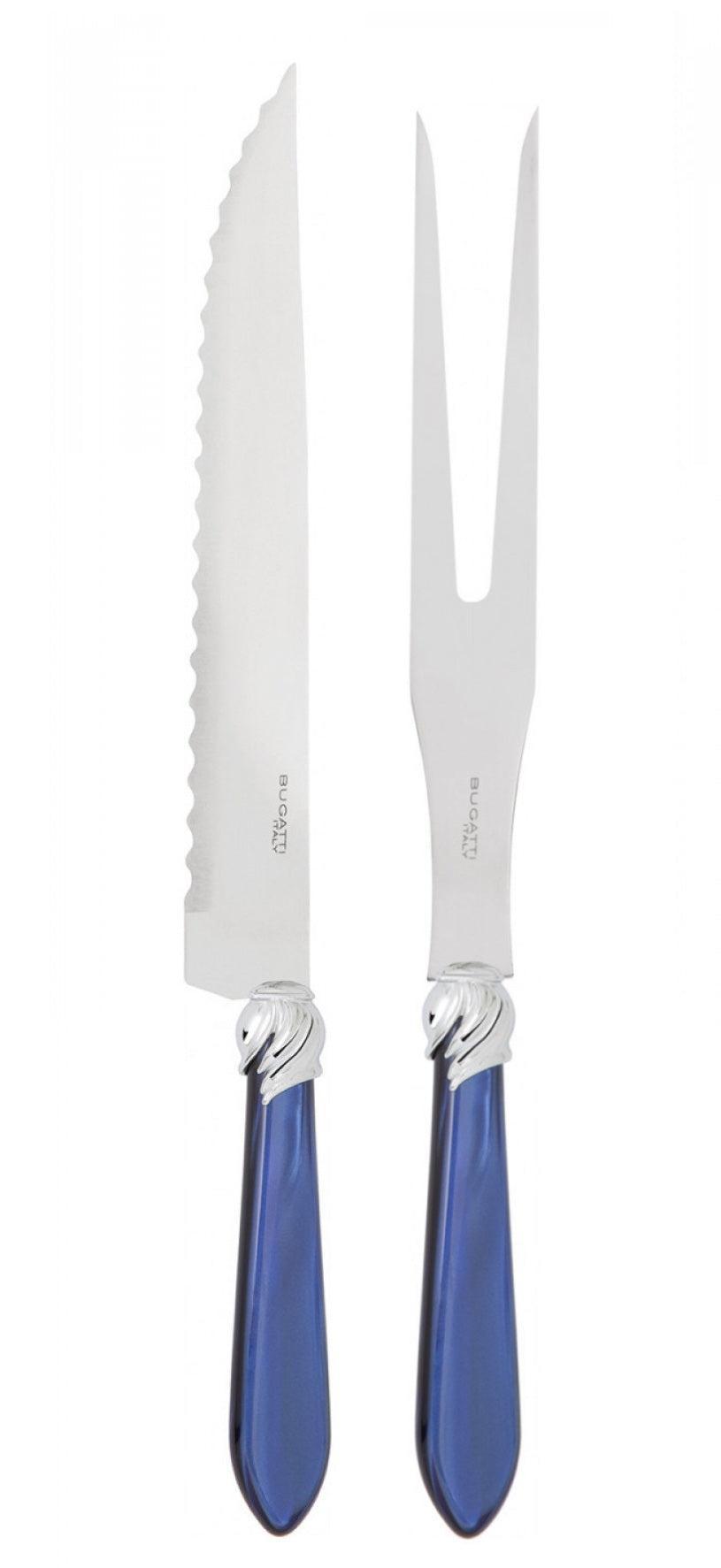 Falabella Brilliant Roast Carving Set - Royal Blue