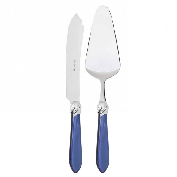Falabella Brilliant 2 Piece Cake Serving set - Royal Blue