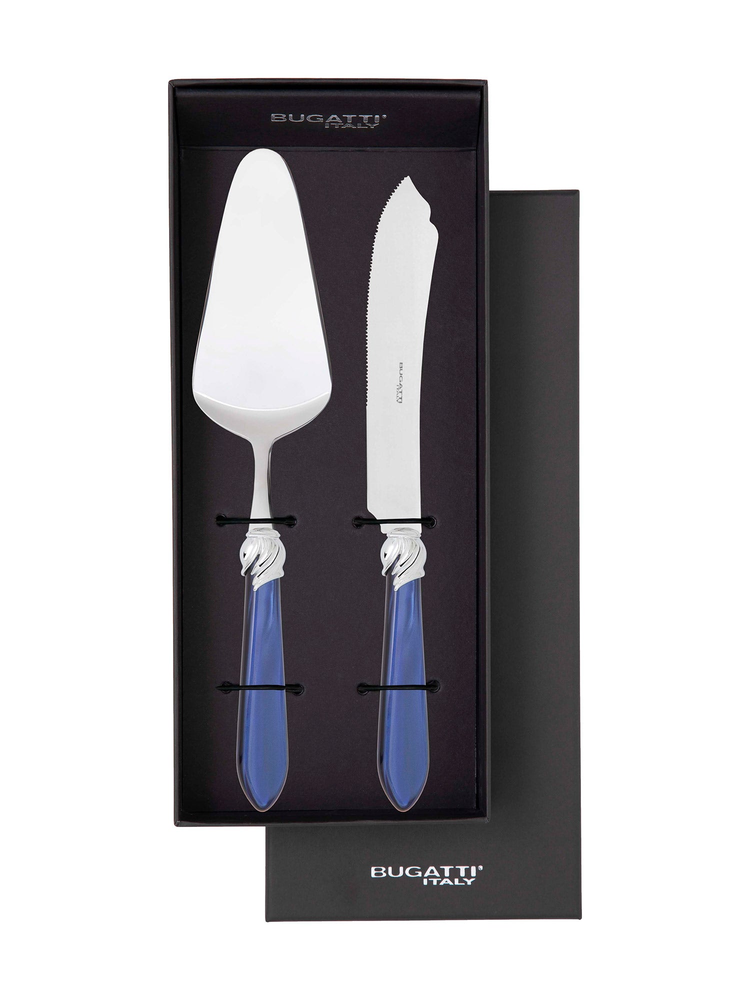 Falabella Brilliant 2 Piece Cake Serving set - Royal Blue