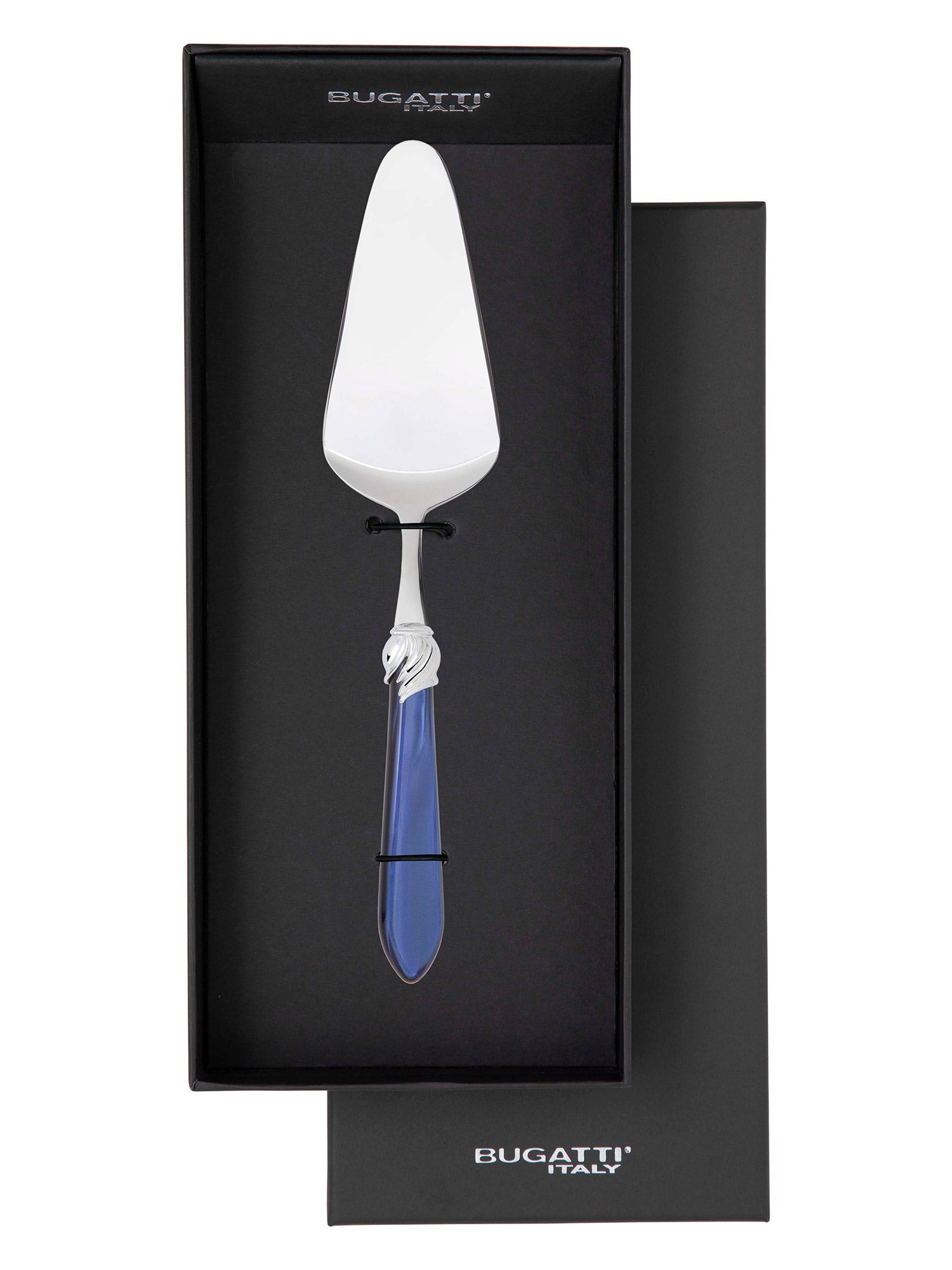 Falabella Brilliant Cake Server in gift box - Royal Blue-Casa Bugatti USA