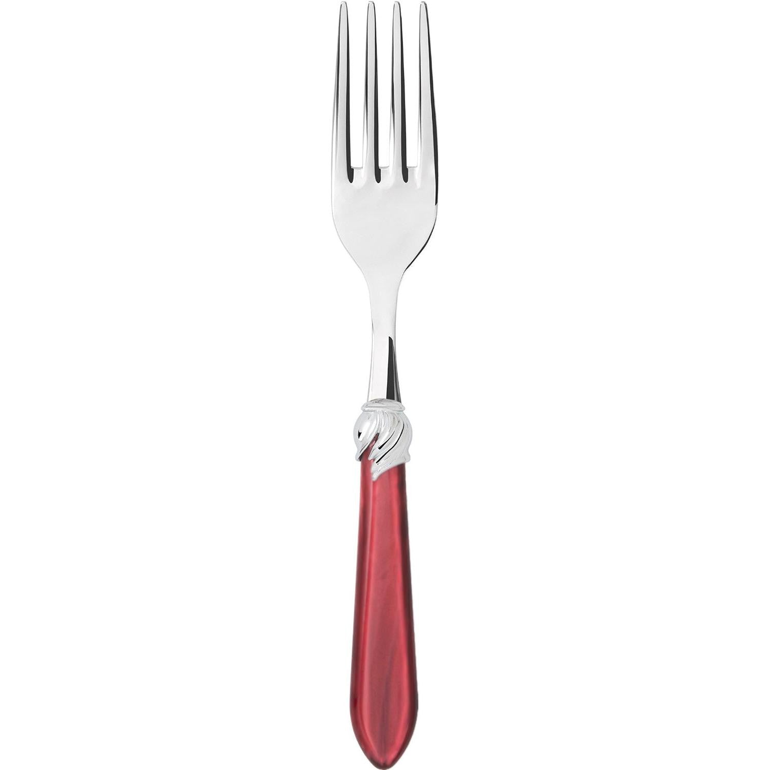 Falabella Brilliant Serving Fork - burgundy