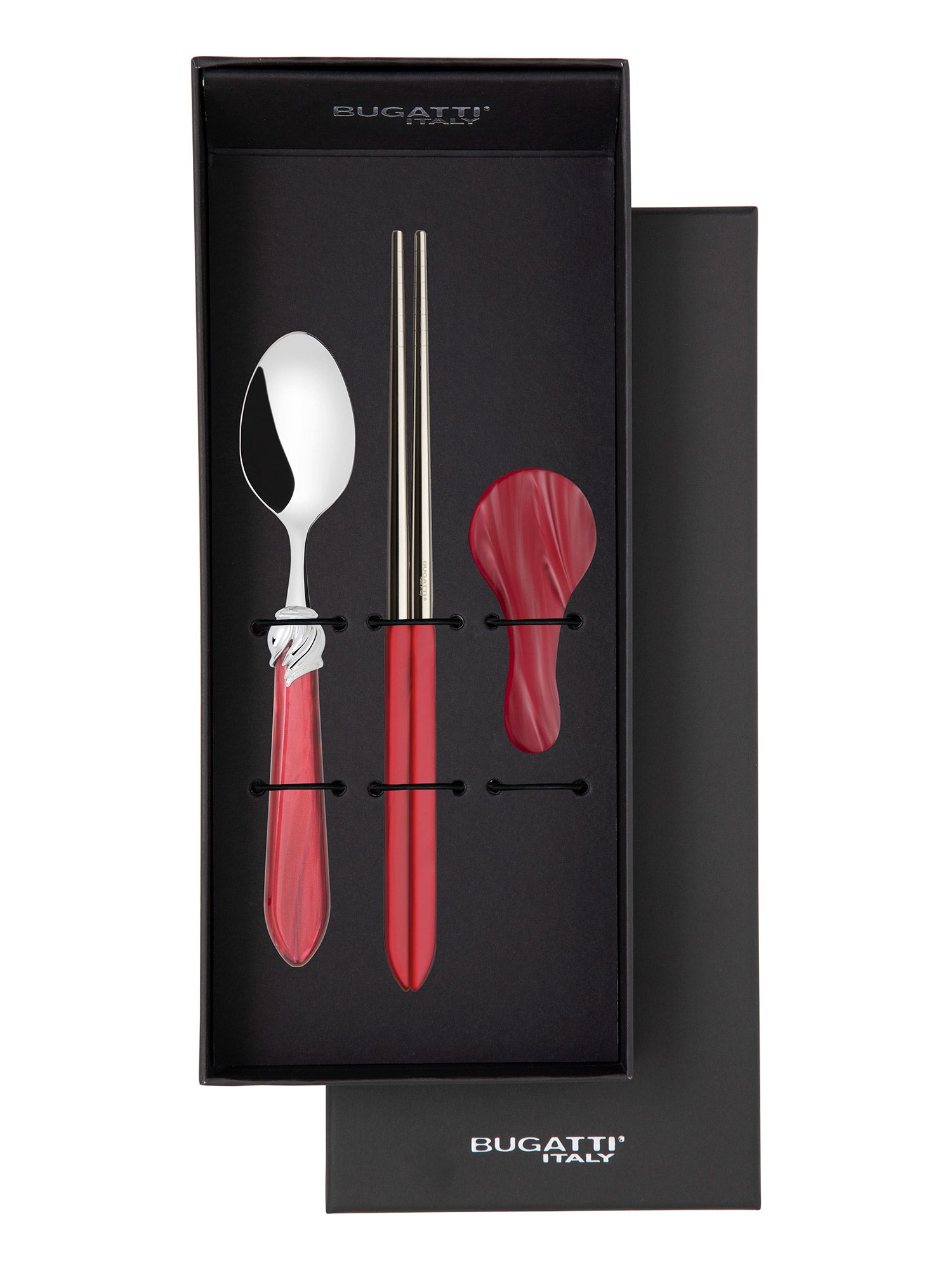 Falabella Brilliant Chopticks set for 1 in gift box - Burgundy