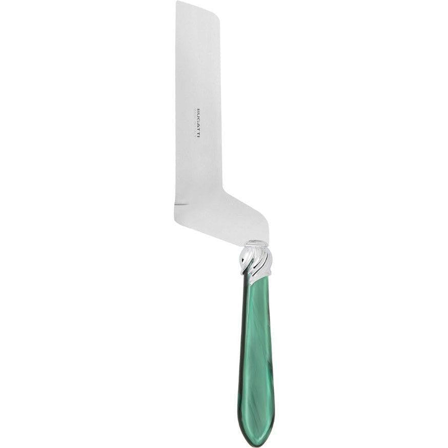 Falabella Brilliant Soft Cheese Offset Knife - green