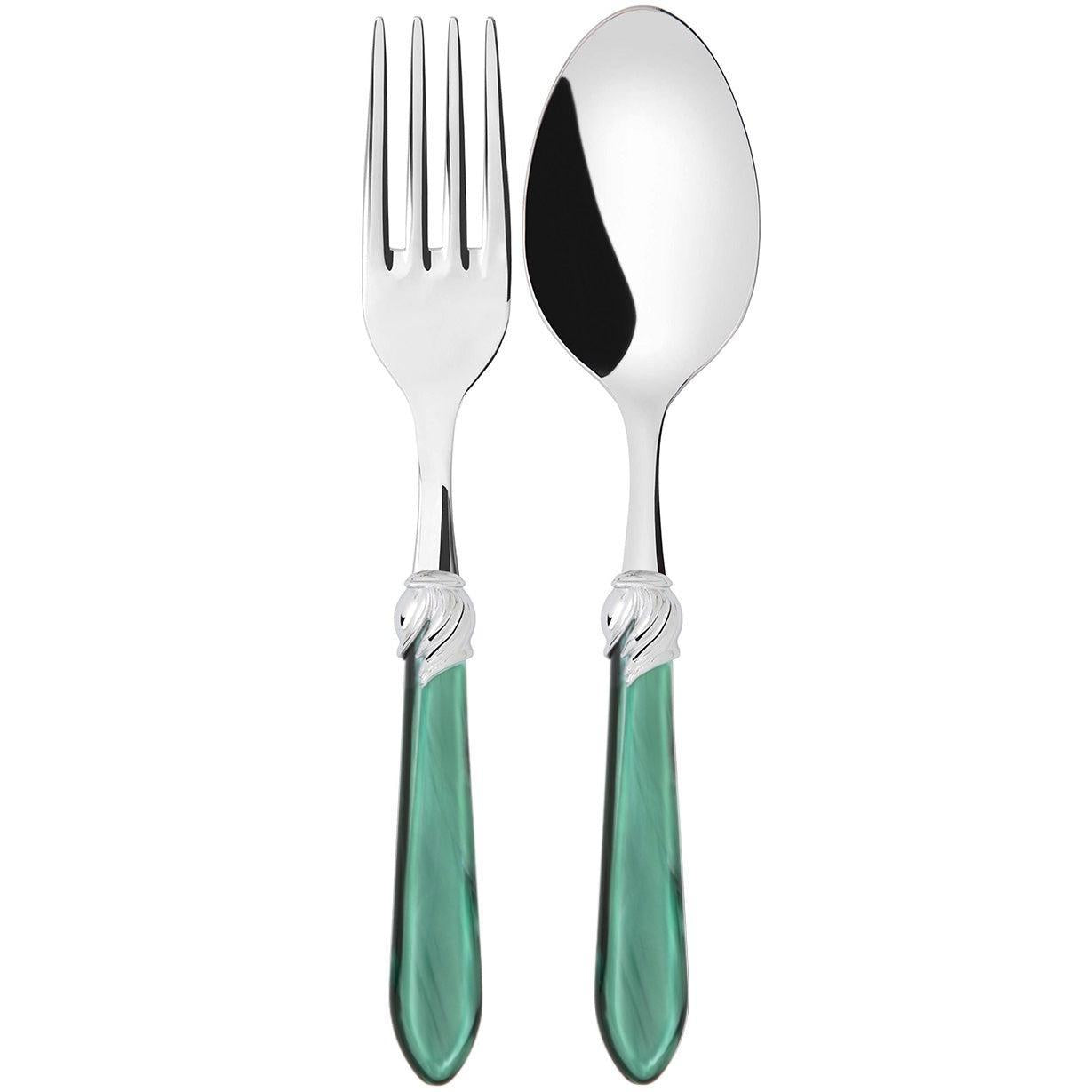 Falabella Brilliant 2 Piece Serving Set - Emerald Green