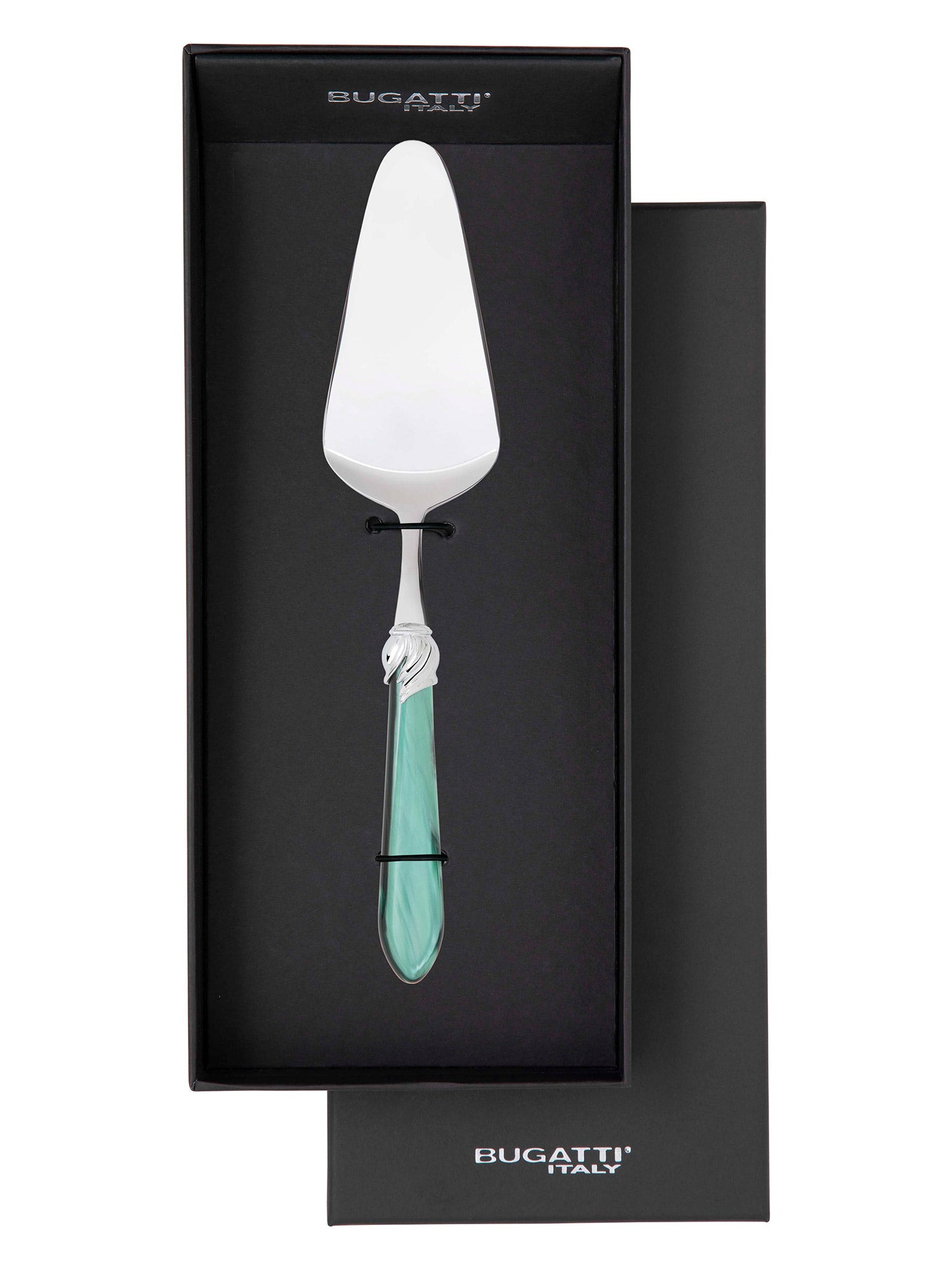 Falabella Brilliant Cake Server in gift box - Emerald Green