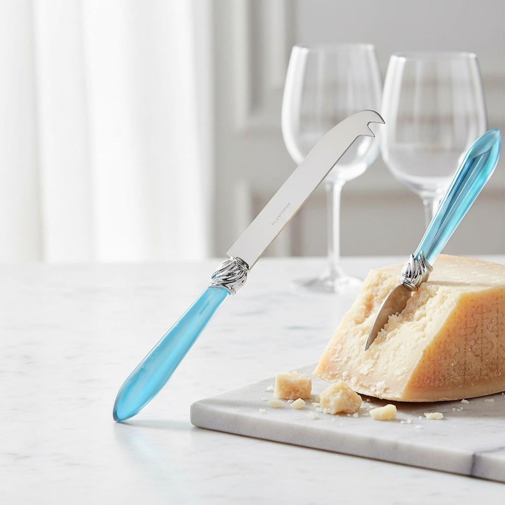 Falabella Brilliant 2 point "deer" cheese Knife - Sky Blue