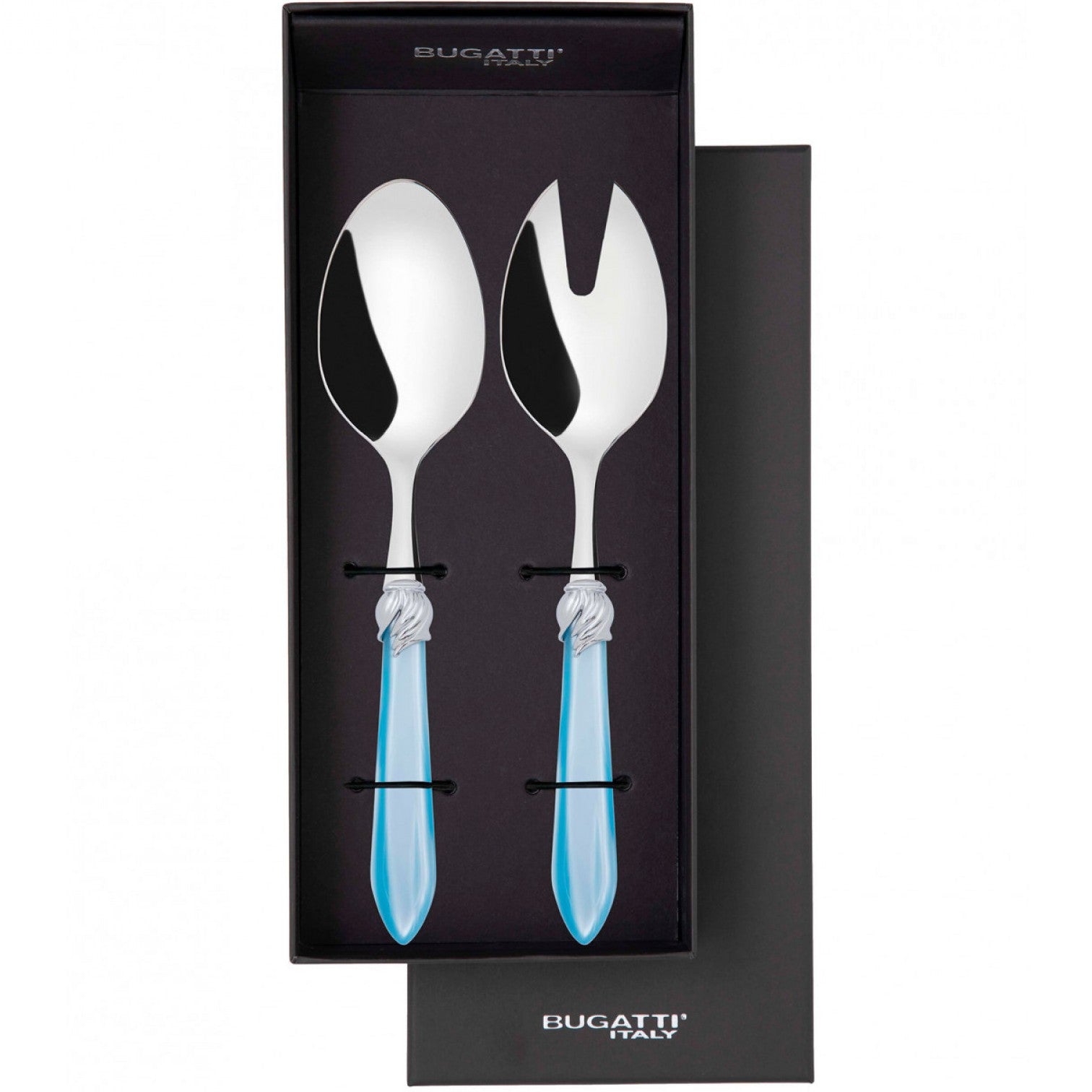 Falabella Brilliant 2 Piece Salad Servers - Sky Blue