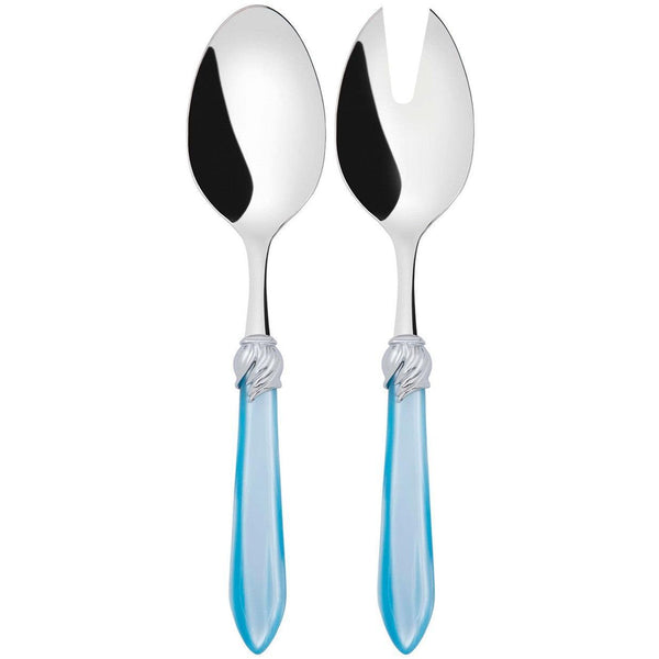 Falabella Brilliant 2 Piece Salad Servers - Sky Blue