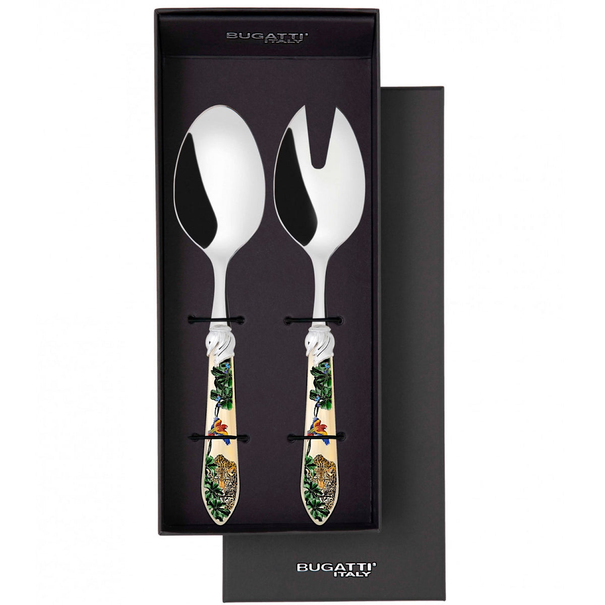 Falabella Jungle 2 Piece Salad Serving Set in gift box
