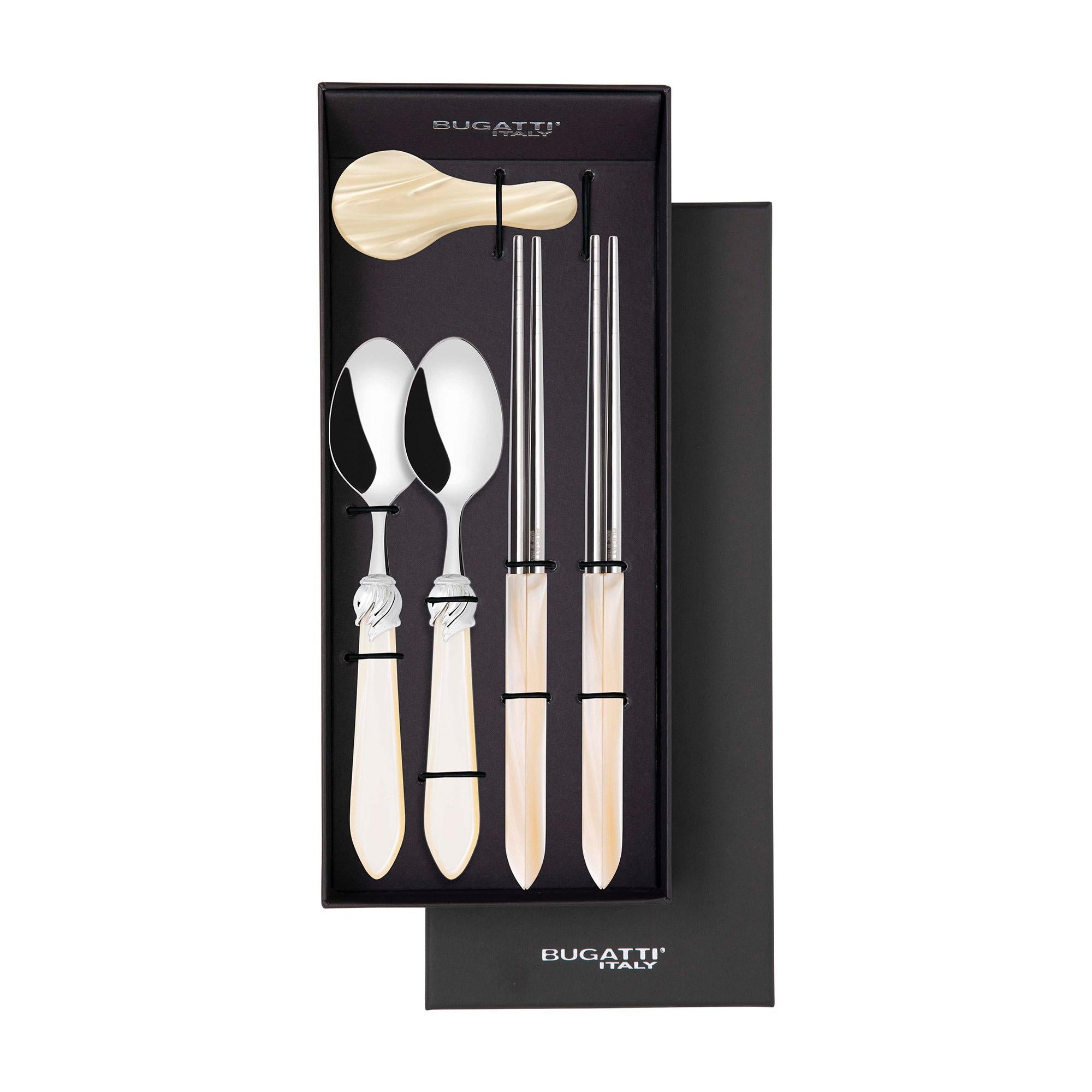 Falabella Brilliant Chopsticks set for 2 - Ivory
