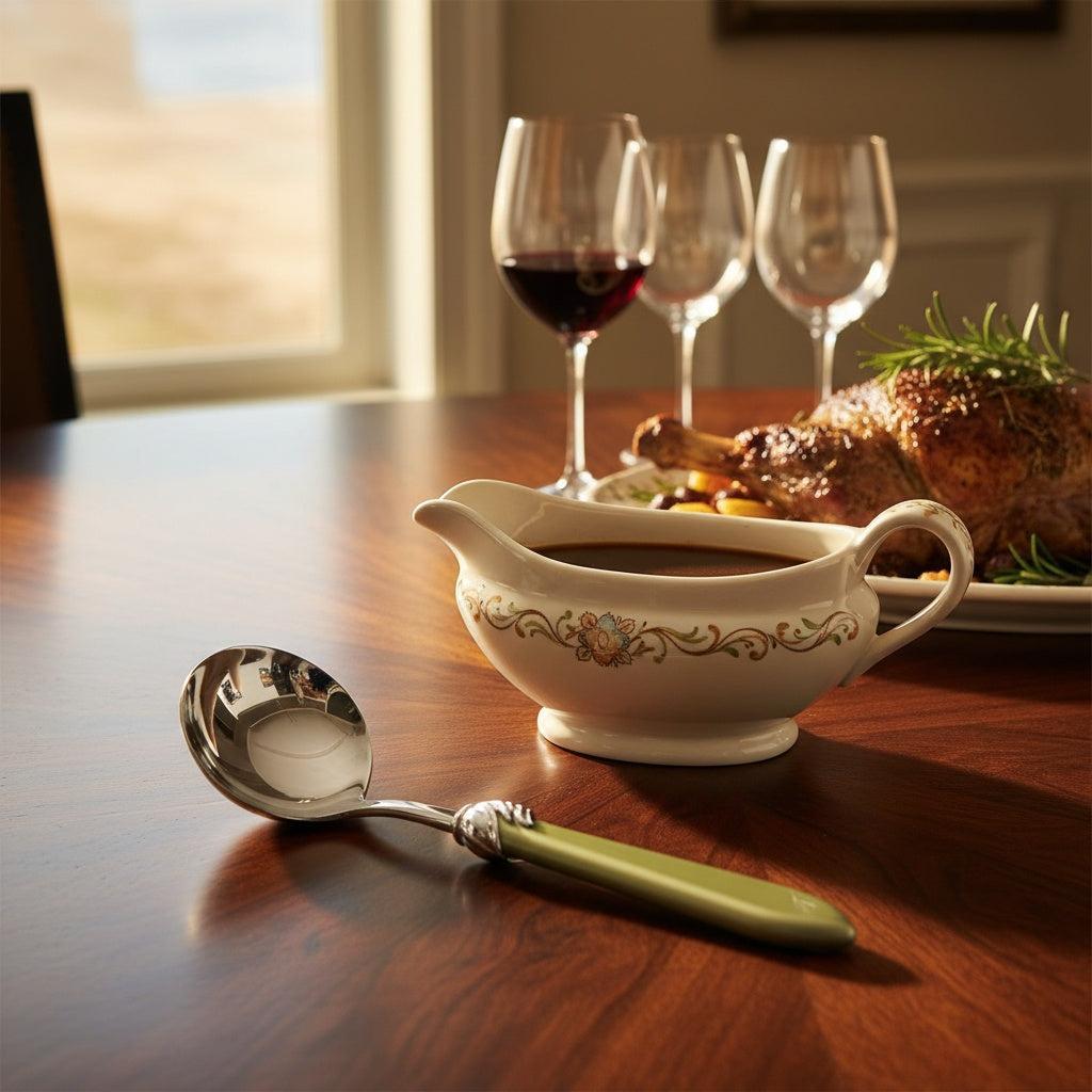 Falabella Brilliant Sauce / Gravy Ladle - Chartreuse Green-Casa Bugatti USA