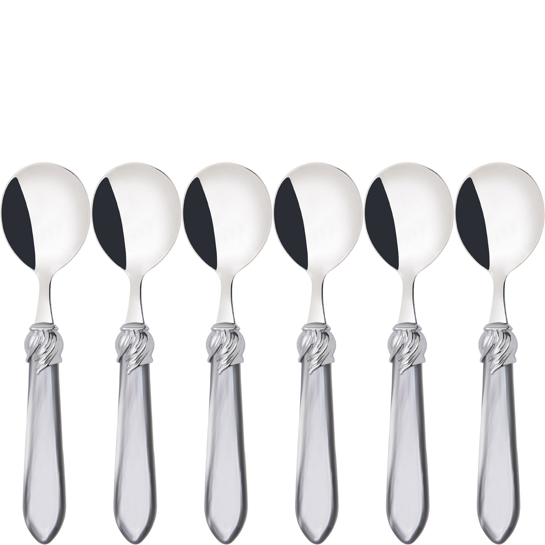 Falabella Brilliant Soup Spoons Set - Gray