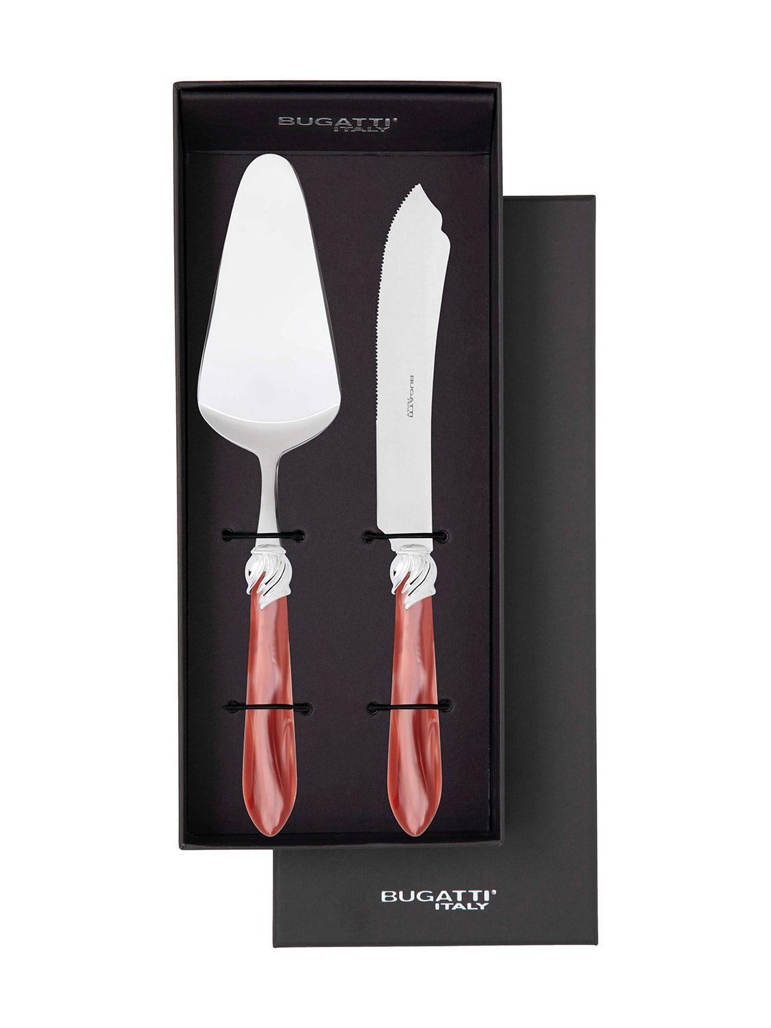 Falabella Brilliant 2 Piece Cake Serving set - Rust