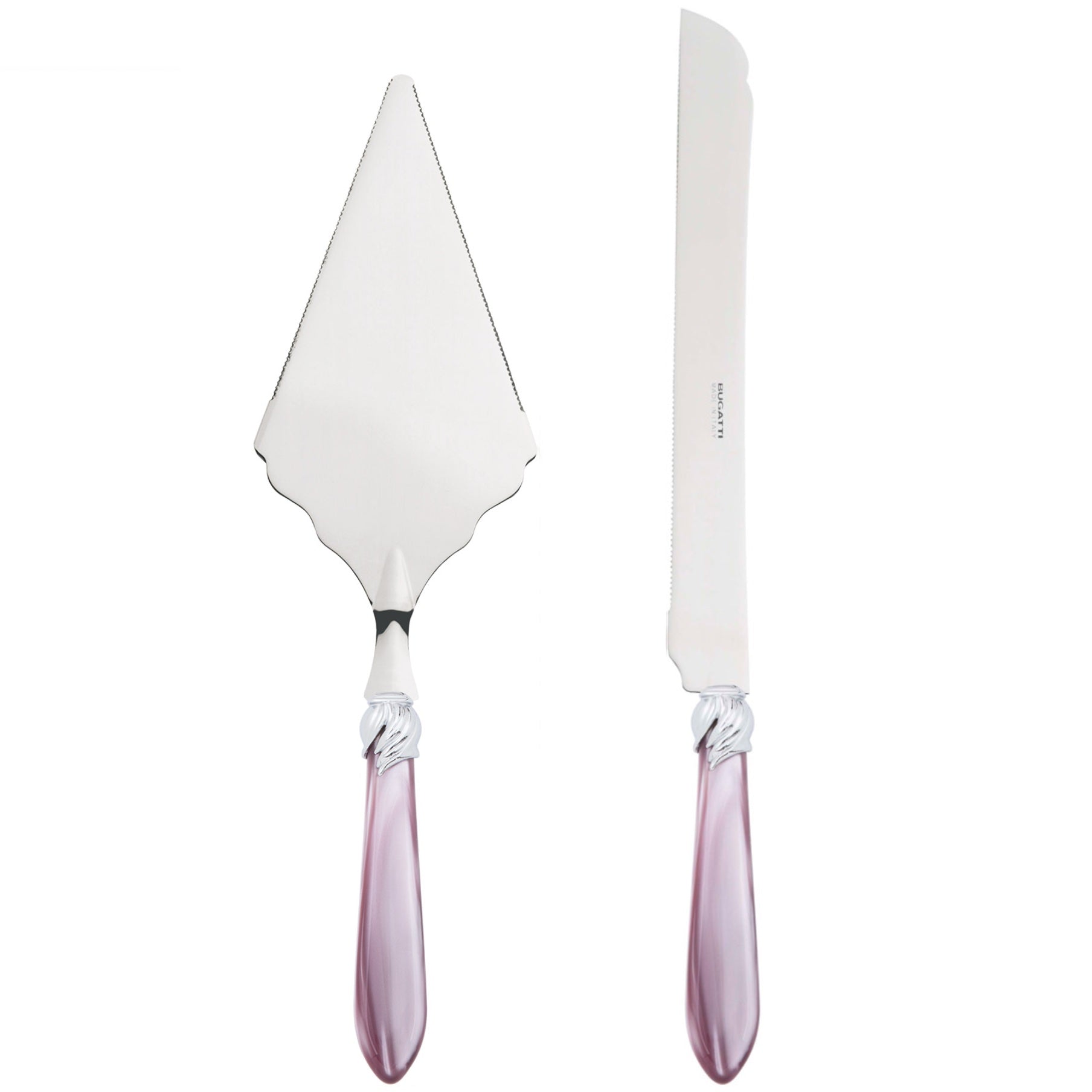 Falabella Brilliant 2 Piece Large Cake Serving Set serrated - Lilac