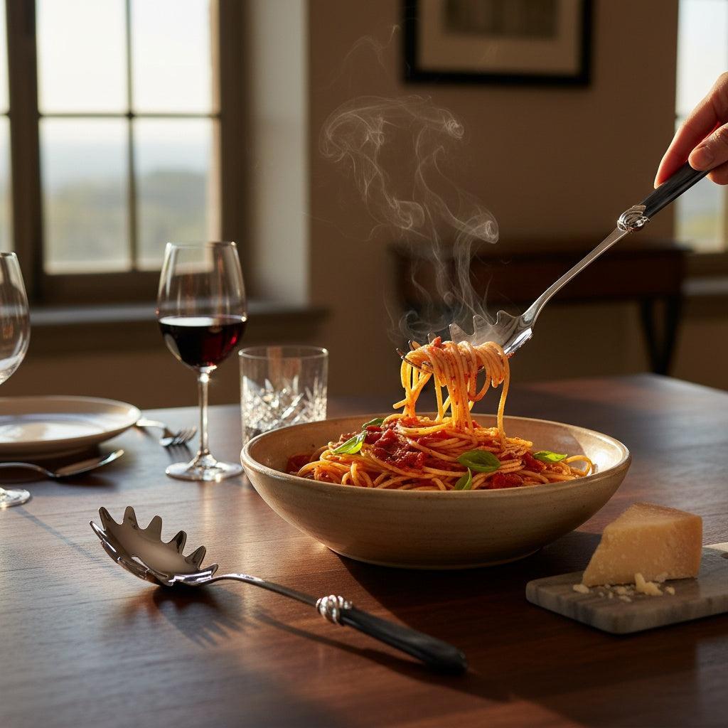 Falabella Brilliant Pasta / Spaghetti Server - Charcoal-Casa Bugatti USA