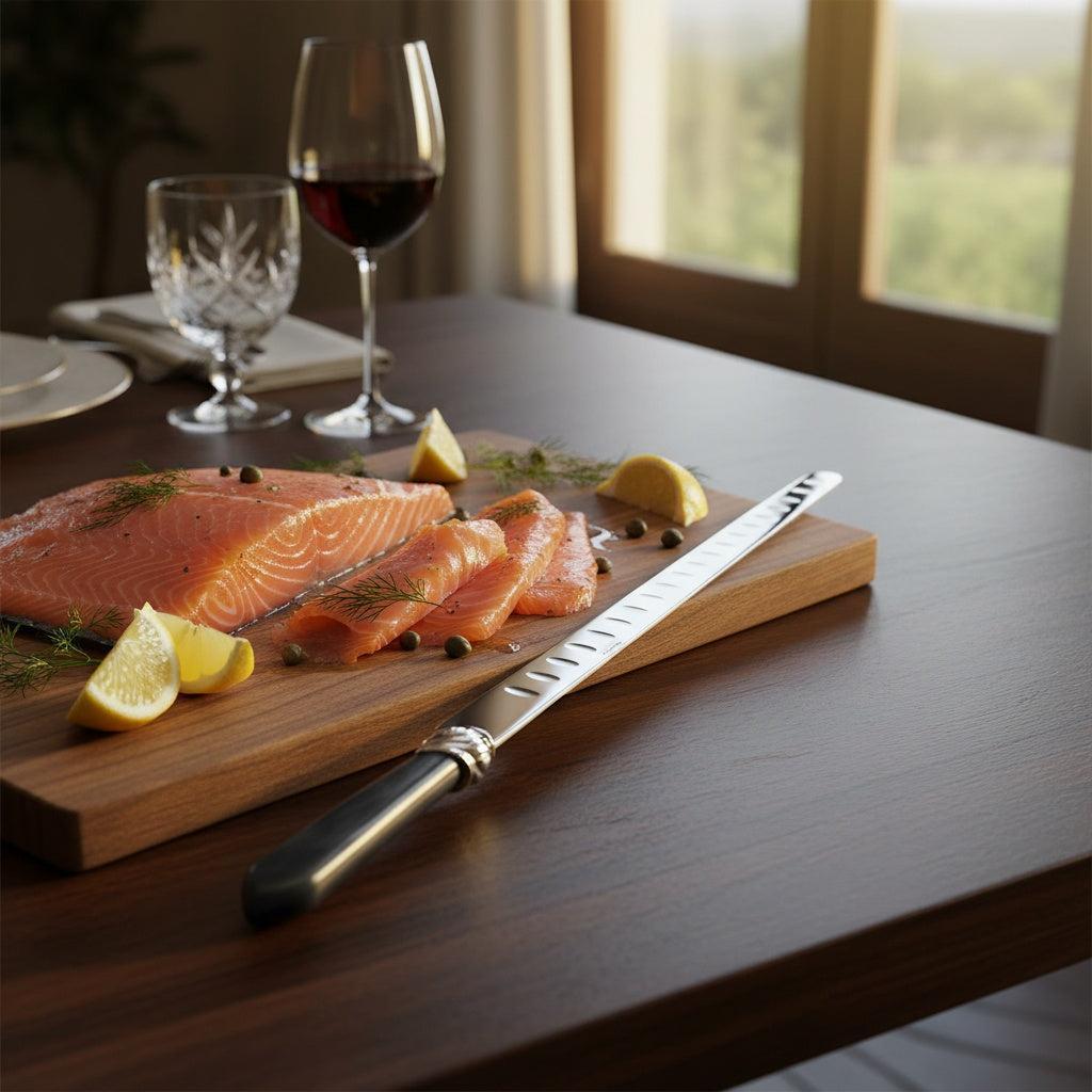 Falabella Brilliant Salmon Knife 40 cm (15.75 inch) - Charcoal-Casa Bugatti USA