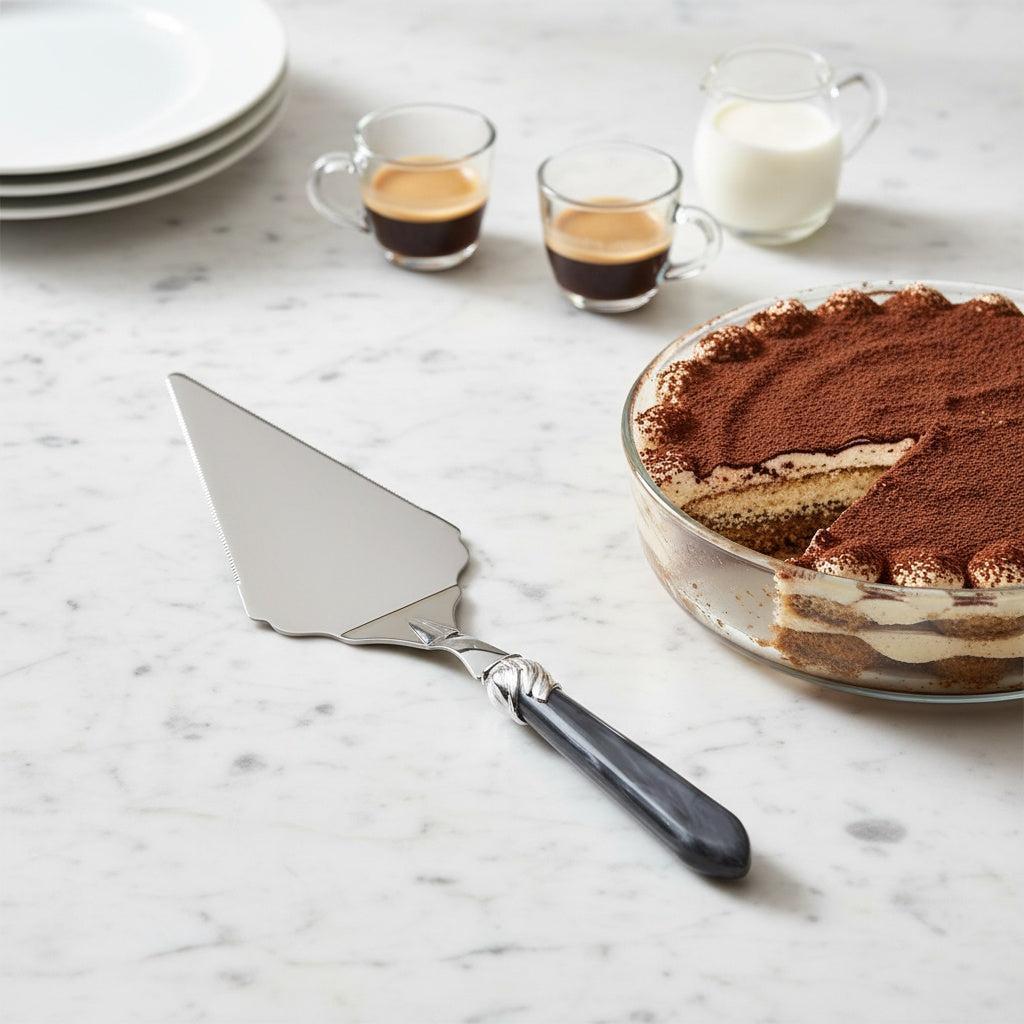 Falabella Brilliant Large Cake Server Serrated - Charcoal