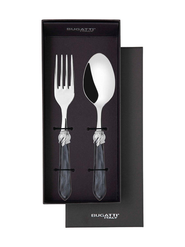 Falabella Brilliant 2 Piece Serving Set - Charcoal