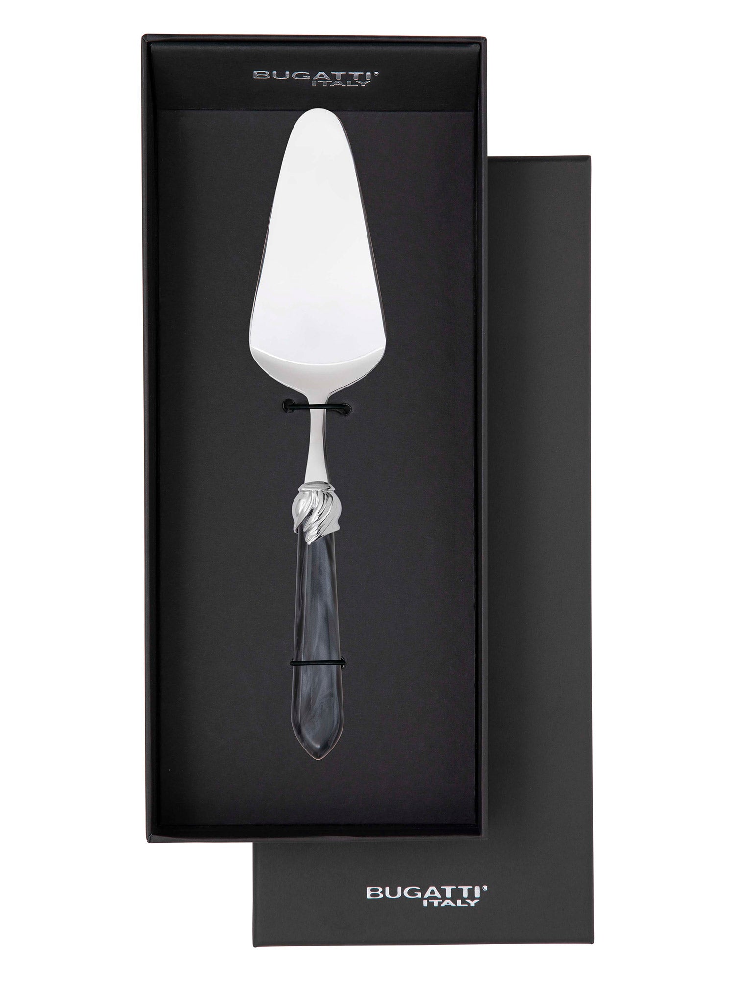 Falabella Brilliant Cake Server in gift box - Charcoal