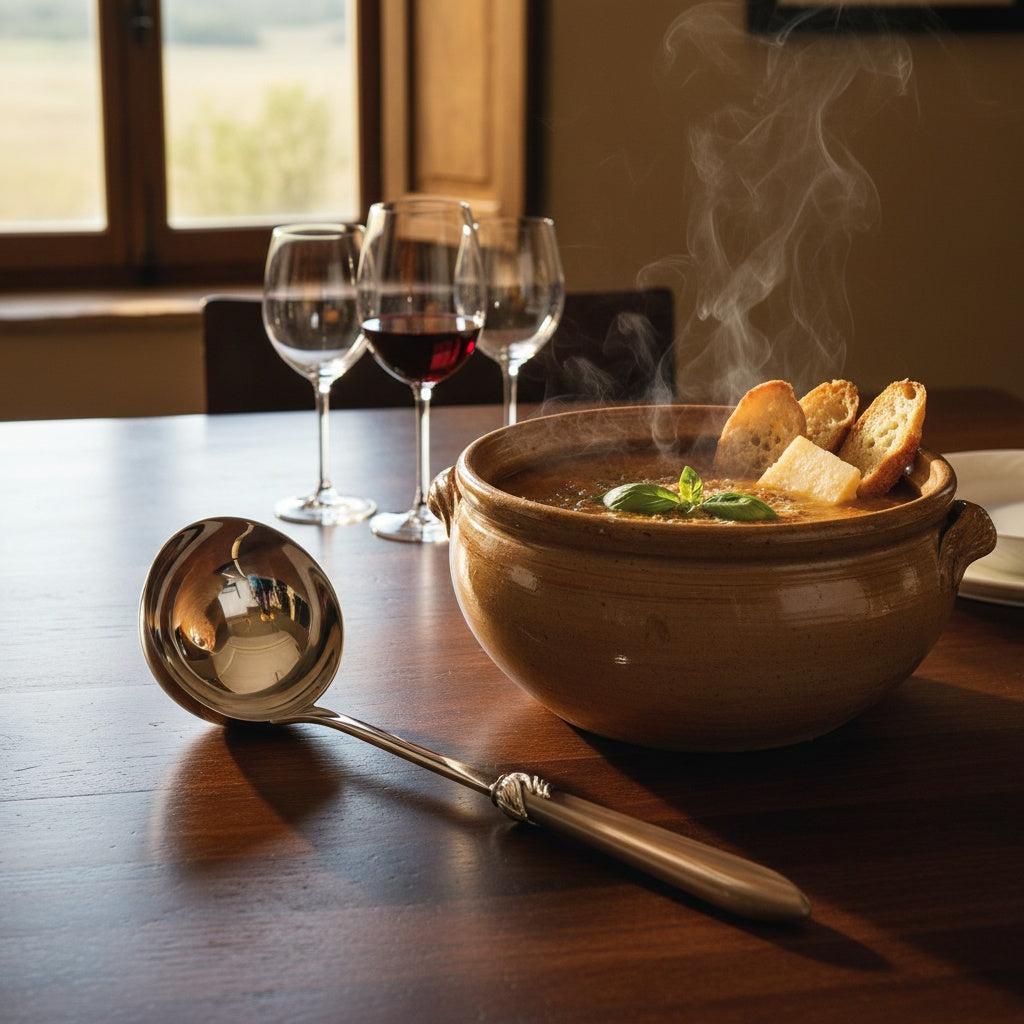 Falabella Brilliant Soup Ladle - Taupe