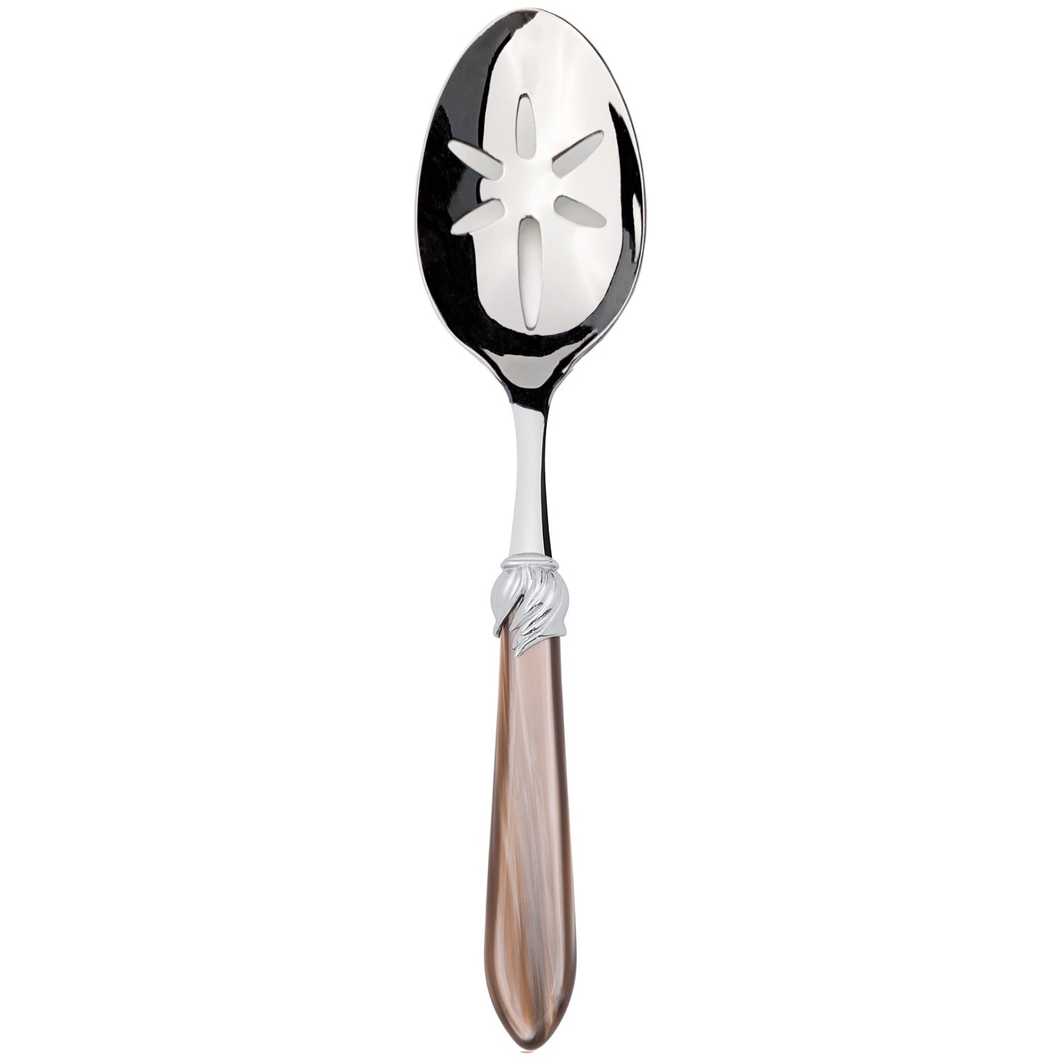 Falabella Brilliant Slotted Serving Spoon - Taupe