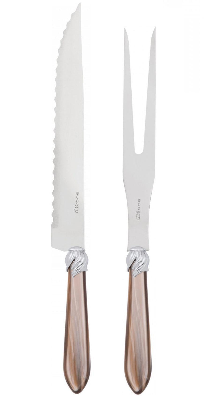 Falabella Brilliant Roast Carving Set - Taupe