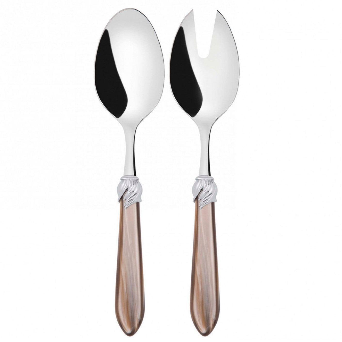 Falabella Brilliant 2 Piece Salad Servers - Taupe