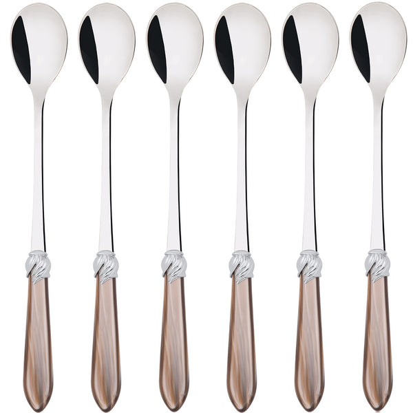 Falabella Brilliant Ice Tea / Cocktail Spoon Set - Taupe