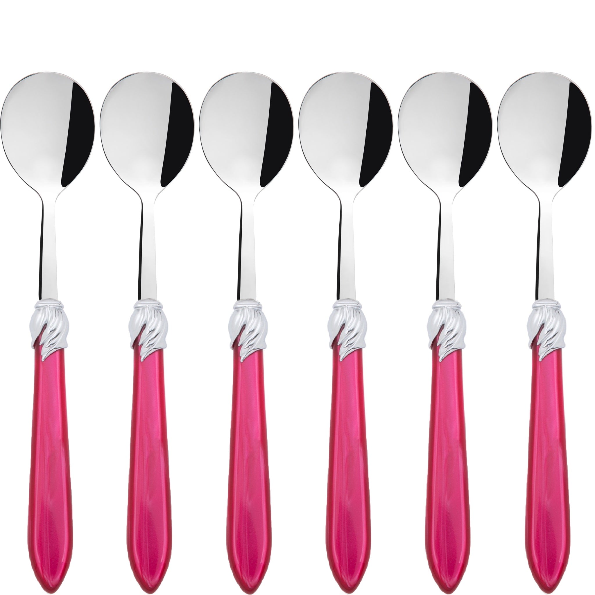 Falabella Brilliant Asian Rice Spoons Set - Raspberry