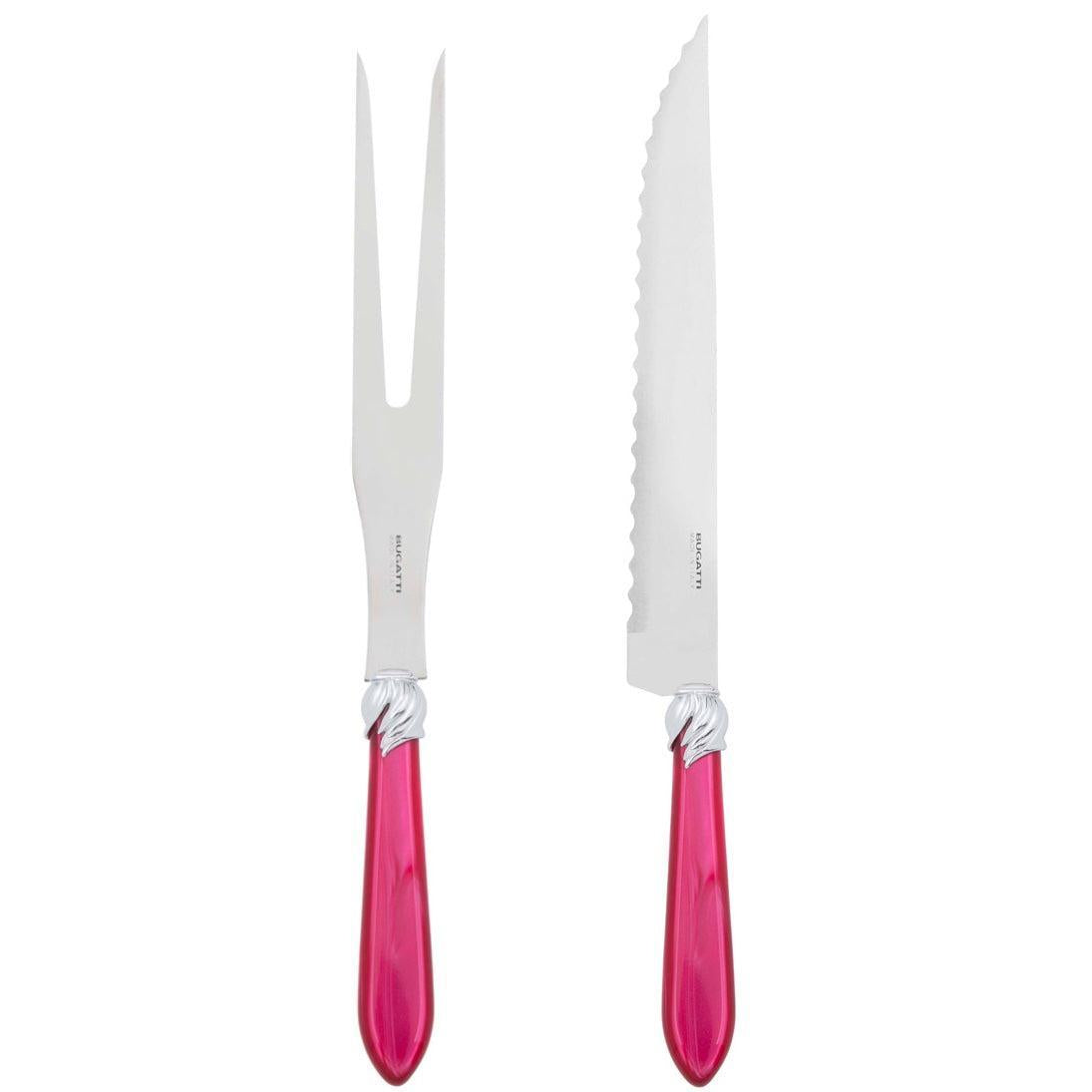 Falabella Brilliant Roast Carving Set - Raspberry