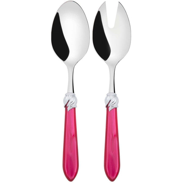 Falabella Brilliant 2 Piece Salad Servers - Raspberry