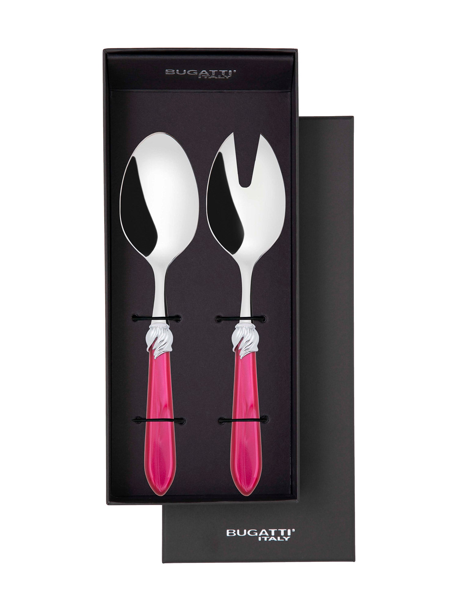 Falabella Brilliant 2 Piece Salad Servers - Raspberry