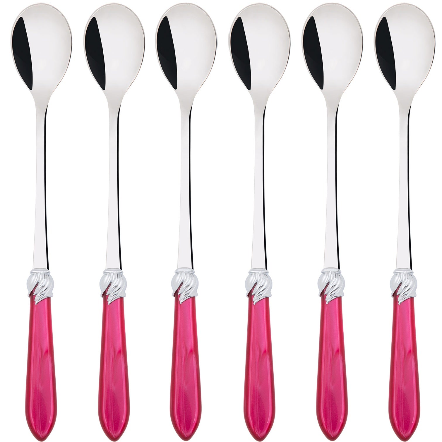 Falabella Brilliant Ice Tea / Cocktail Spoon Set - Raspberry
