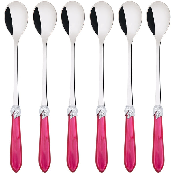 Falabella Brilliant Ice Tea / Cocktail Spoon Set - Raspberry