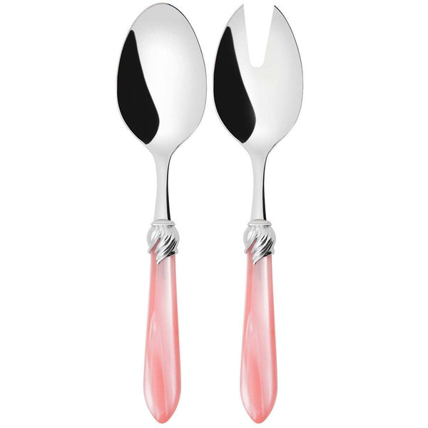 Falabella Brilliant 2 Piece Salad Servers - Pink