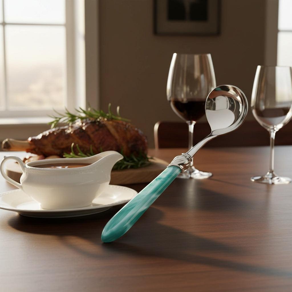 Falabella Brilliant Sauce / Gravy Ladle - Aqua-Casa Bugatti USA