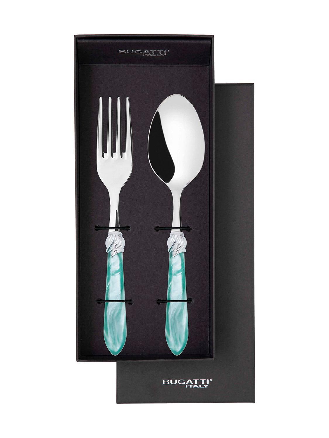 Falabella Brilliant 2 Piece Serving Set - Aqua