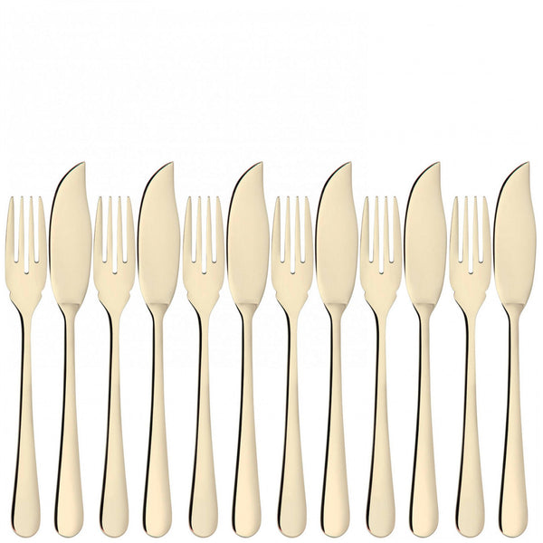 Settimocielo Champagne 12 Piece Fish Set