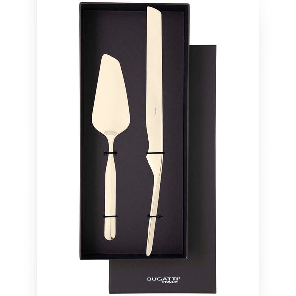 VIDAL Champagne 2 Piece Cake Serving Set
