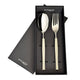 Portofino Leather 2 Piece Serving Set cream in gift box