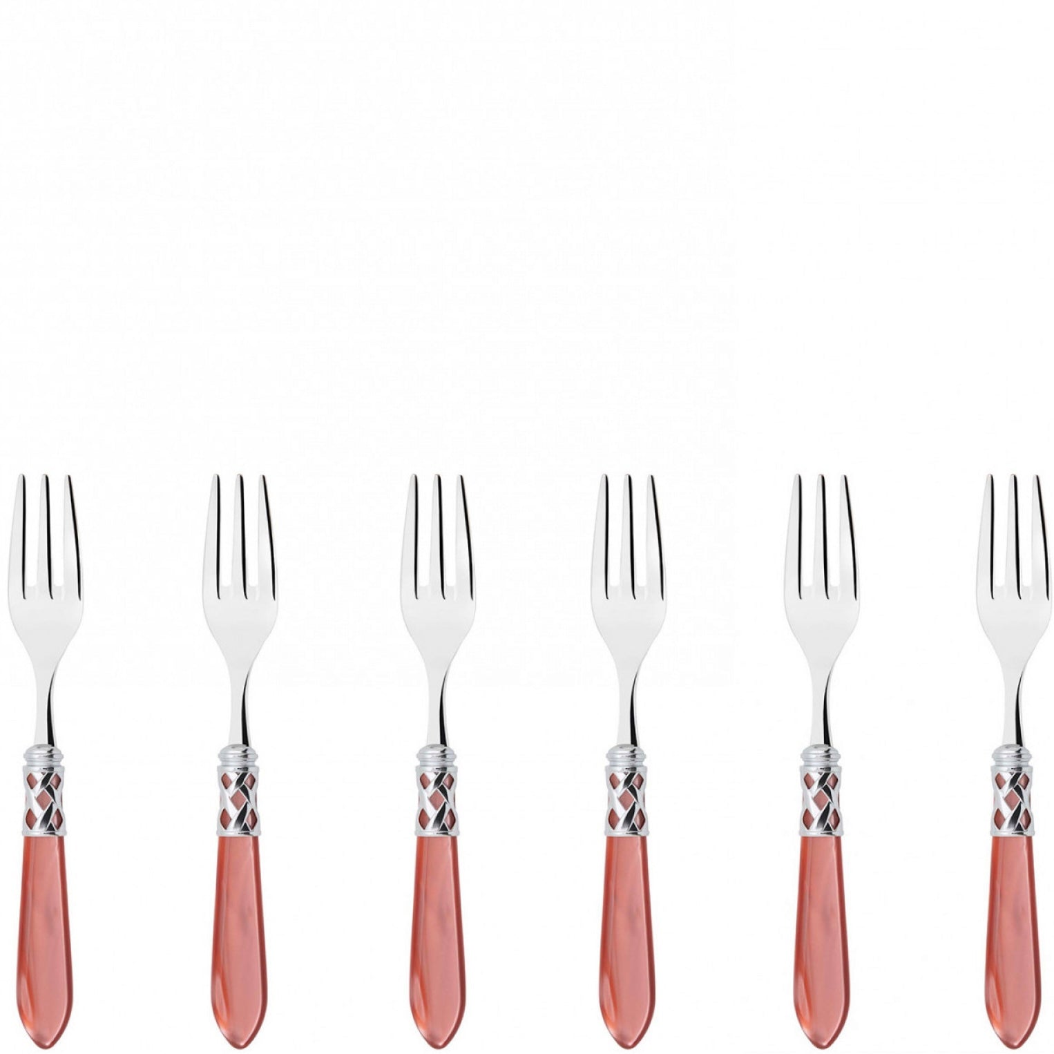 Aladdin Brilliant Cocktail / Cake Fork Set in gift box - Rust