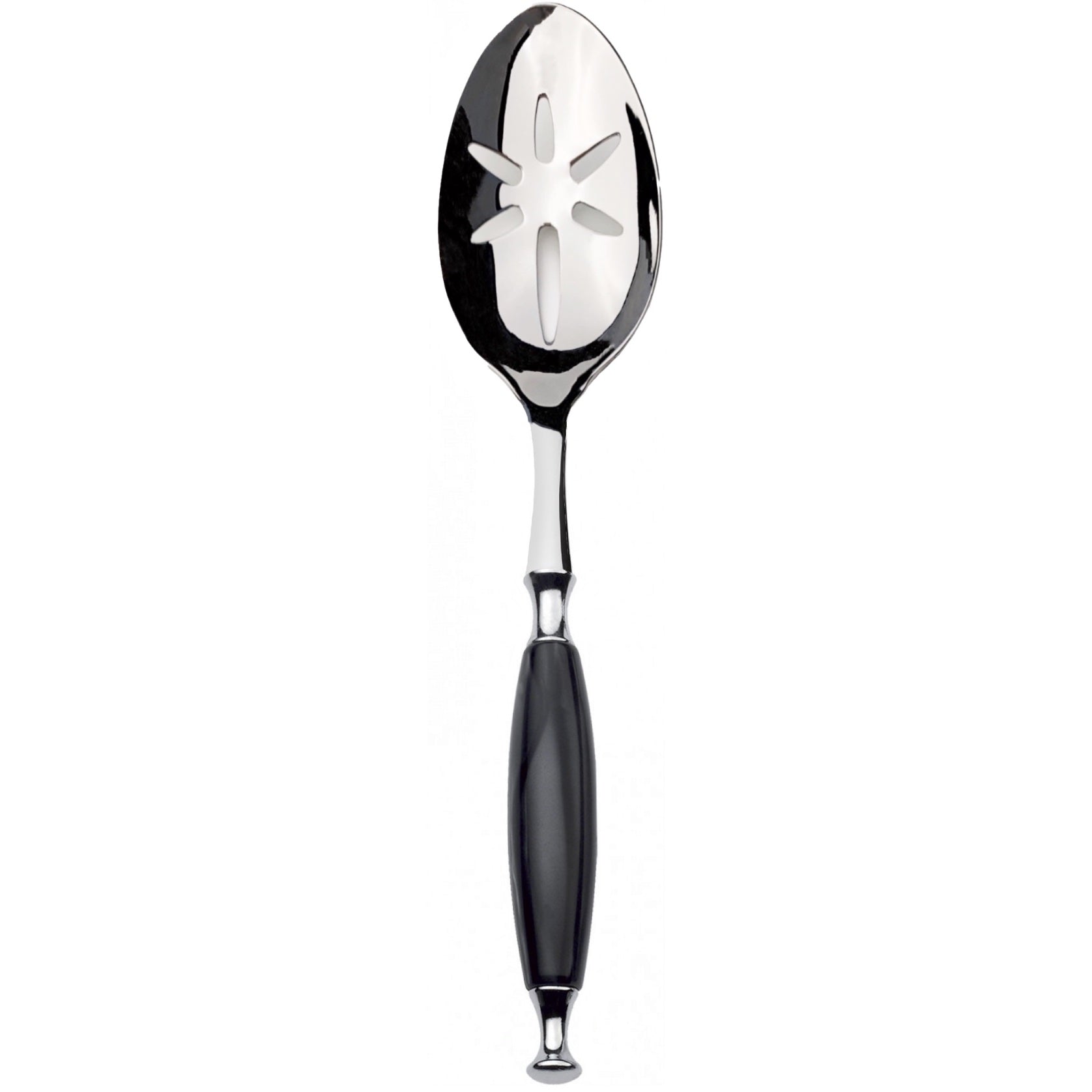 Country Slotted Serving Spoon - Black