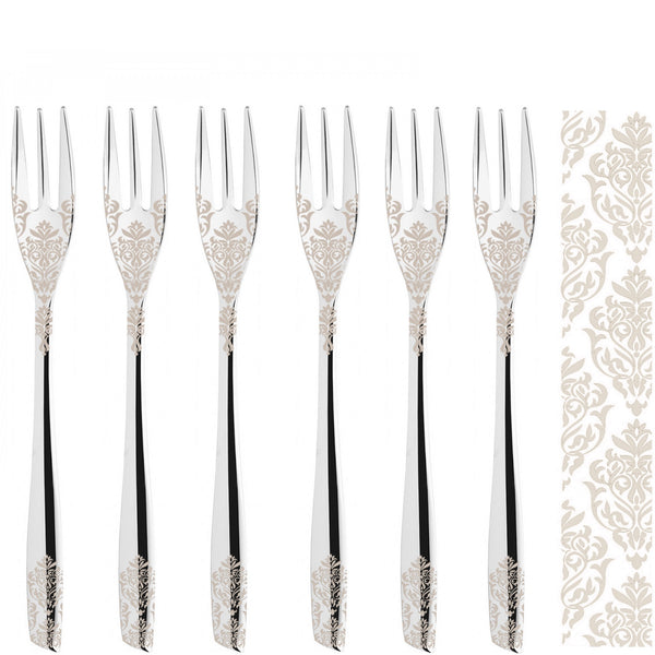 Riviera Devore Cake / Cocktail Fork Set
