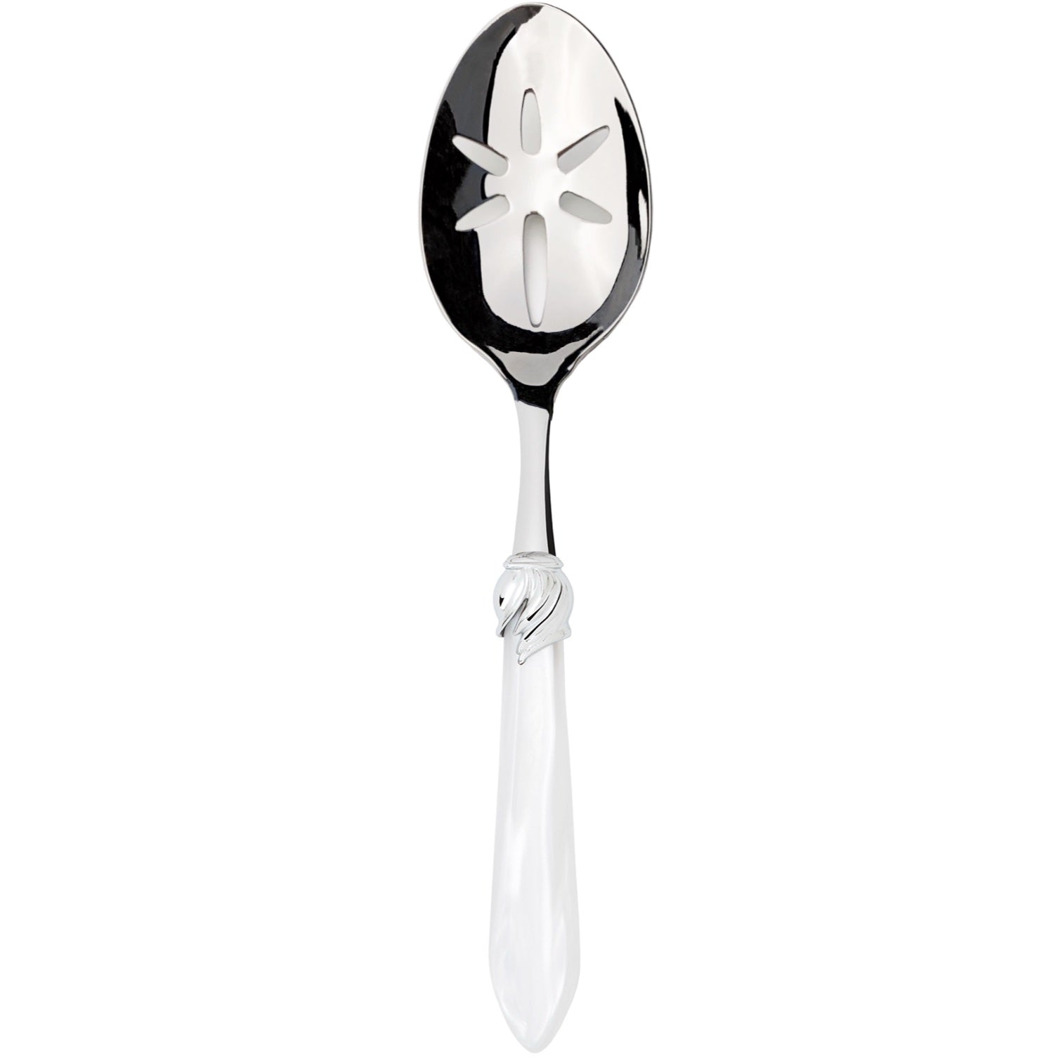 Falabella Brilliant Slotted Serving Spoon - White