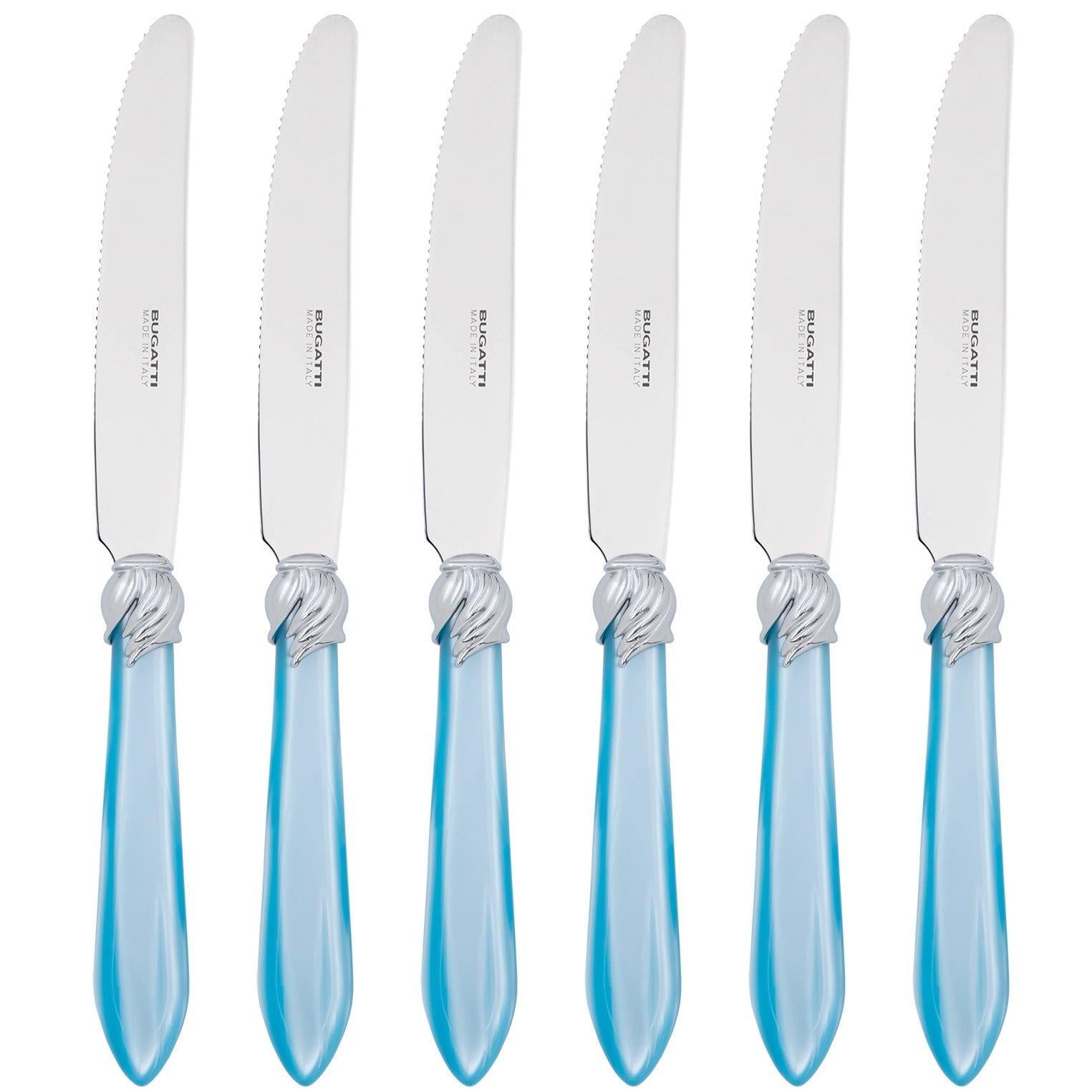 Falabella Brilliant Fruit Knife Set 17,5 cm (6.89 inch) - sky blue-Casa Bugatti USA