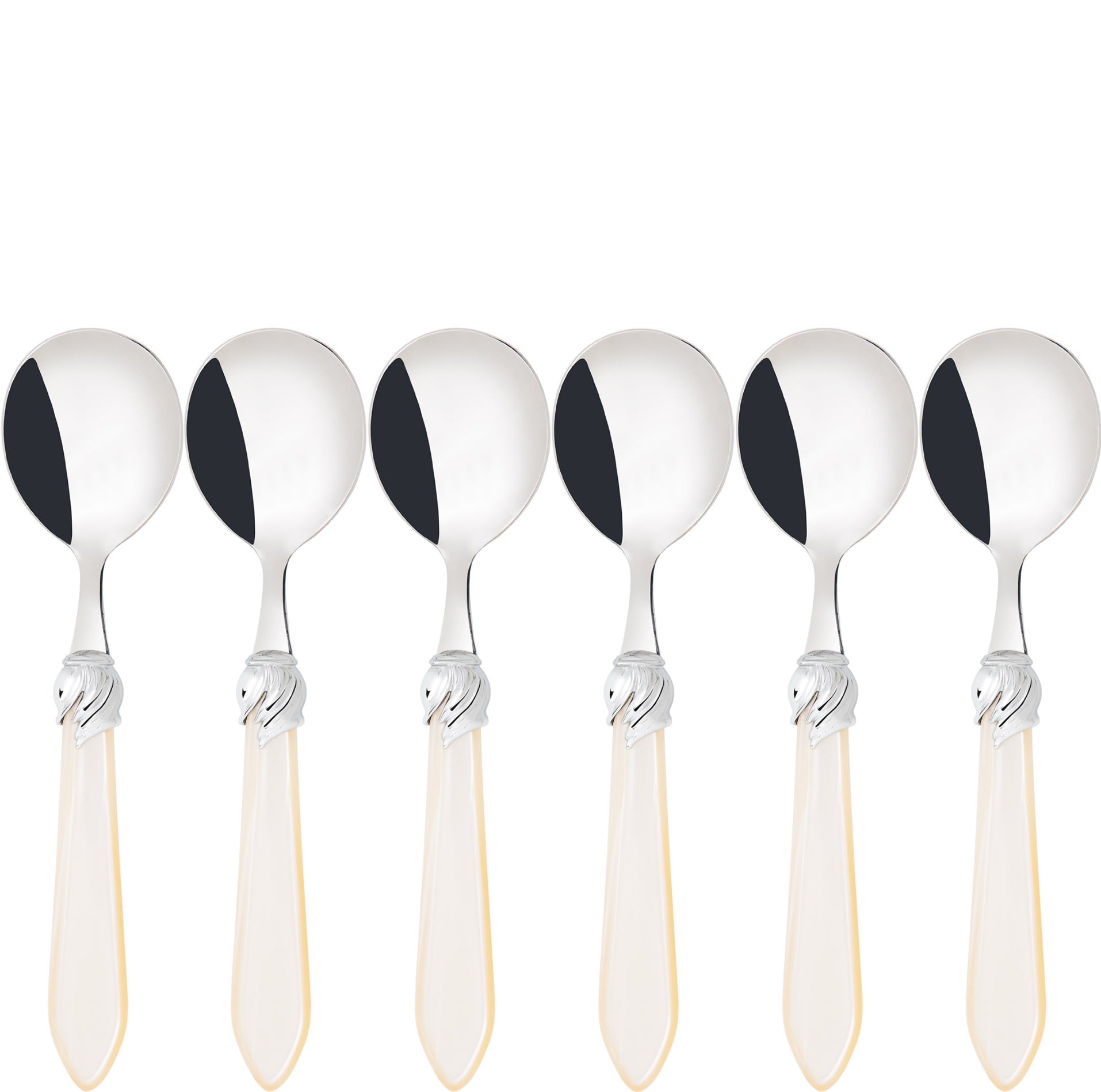 Falabella Brilliant Soup Spoons Set - Ivory
